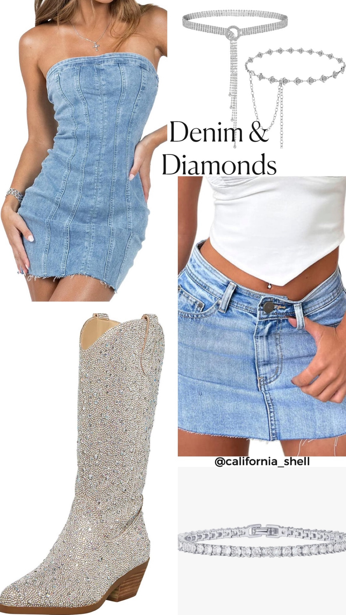 denim and diamonds dress